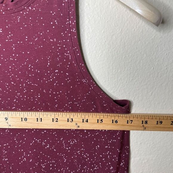 Lululemon All Tied Up Tank Women's 6 Burgundy Splatter Dye Lightweight Gym Yoga - Picture 4 of 7